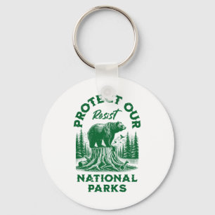 Alt Us National Park Resist Service  Key Ring