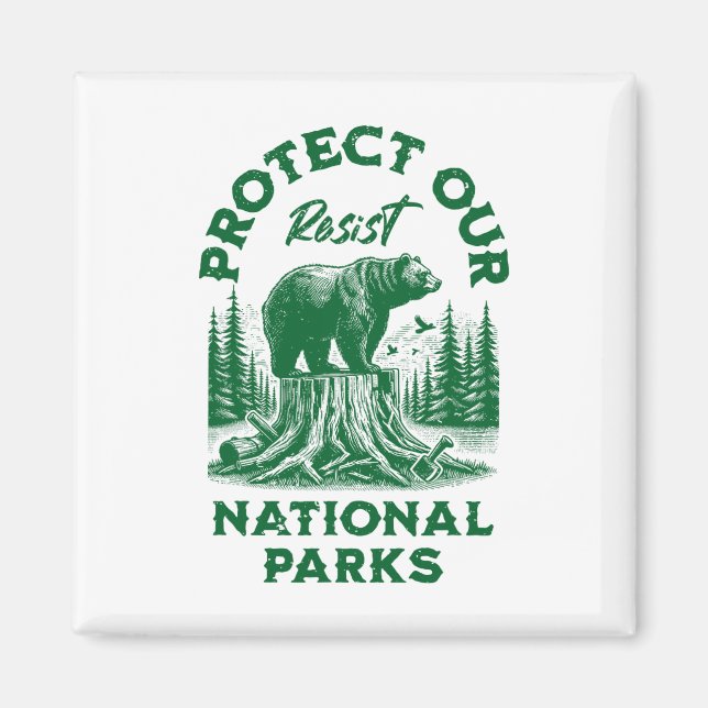 Alt Us National Park Resist Service  Magnet (Front)