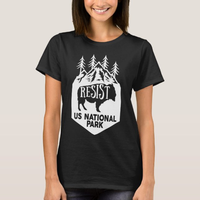 Alt Us National Park Resist Service  T-Shirt (Front)