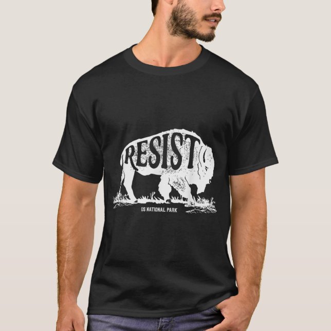 Alt Us National Park Resist Service T Shirt Bison  (Front)