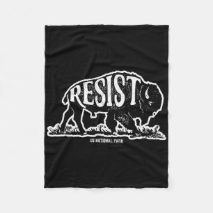Alt Us National Park Resist Service T Shirt Bison Fleece Blanket
