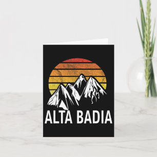 Alta Badia Dolomites Italy Ski Resort Snowboarding Card