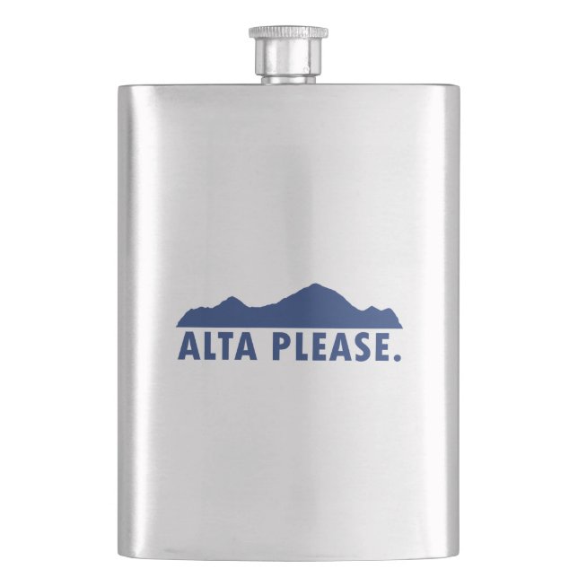 Alta Please Hip Flask (Front)