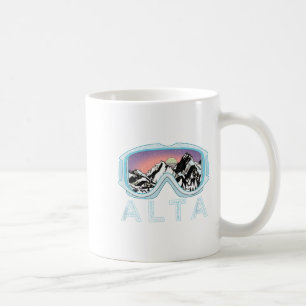 Alta Ski Design _ Alta, Ut Skiing Snow Gift  Coffee Mug