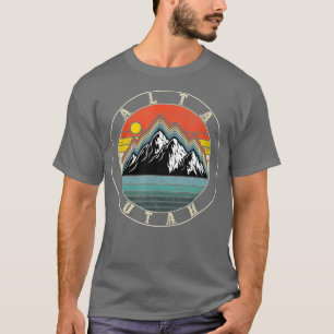 Alta Ski Utah Souvenir Skier Skiing Snowboarding M T-Shirt