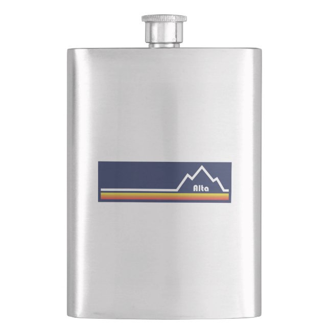 Alta, Utah Hip Flask (Front)