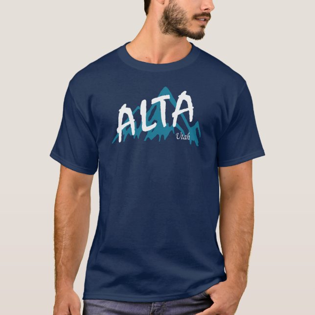 Alta Utah Mountains T-Shirt (Front)