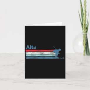 Alta Utah Retro Ski Card