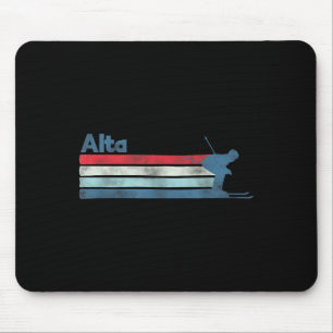 Alta Utah Retro Ski  Mouse Pad