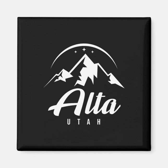 Alta Utah Ski Resort Skiing Snowboarding  Magnet (Front)