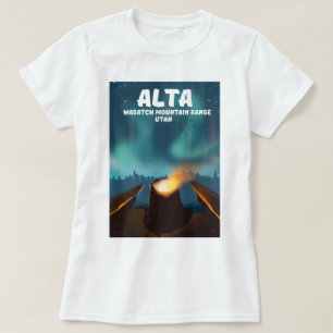 Alta Wasatch Mountain Range Utah T-Shirt