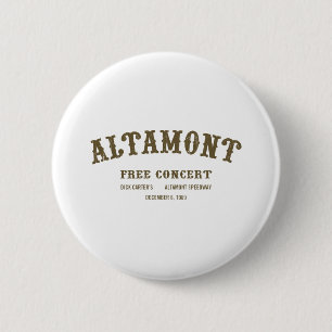 Altamont Free Concert 6 Cm Round Badge