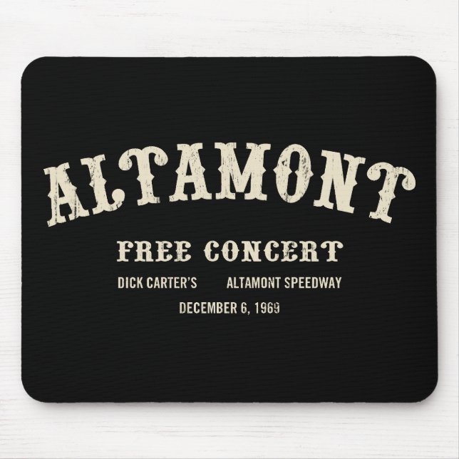 Altamont Free Concert Mouse Pad (Front)