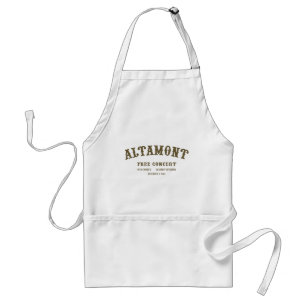 altamont free concert standard apron