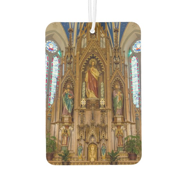 Altar At St Peter Car Air Freshener (Back)