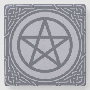 Altar Pentacle - Sea Stone Coaster