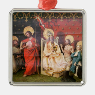 Altarpiece depicting Christ with St. Thomas Metal Tree Decoration