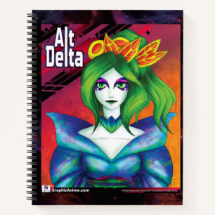 AltDelta Sketch Book: Kabuki Green Notebook