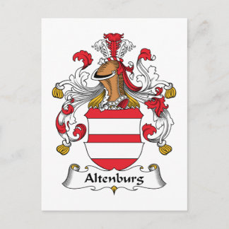 Altenburg Family Crest Postcard