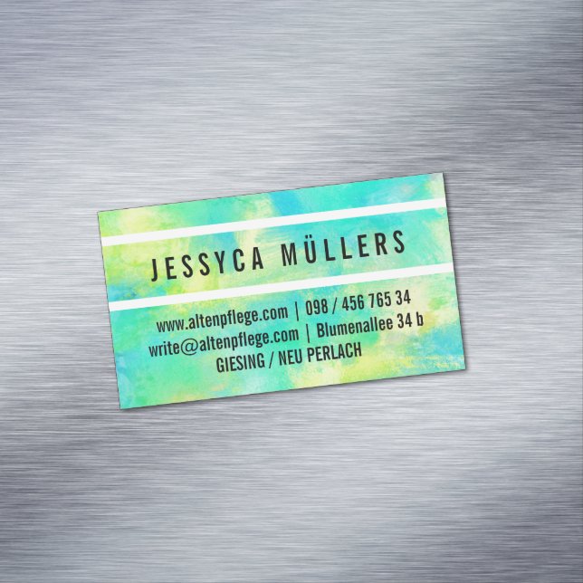 Altenpflege Magnetische Visitenkarte Magnetic Business Card (In Situ)
