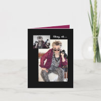 Alter Ego Missed Birthday Folded Greeting Card