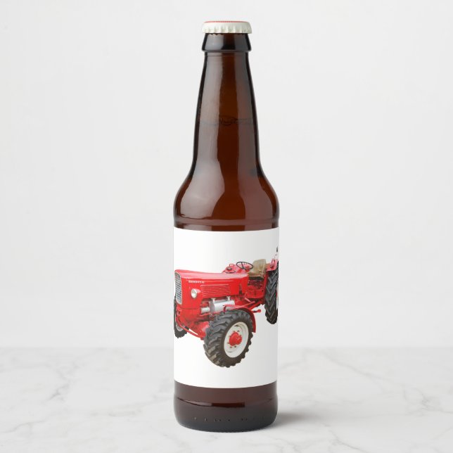 Alter Traktor Güldner Beer Bottle Label (Front)