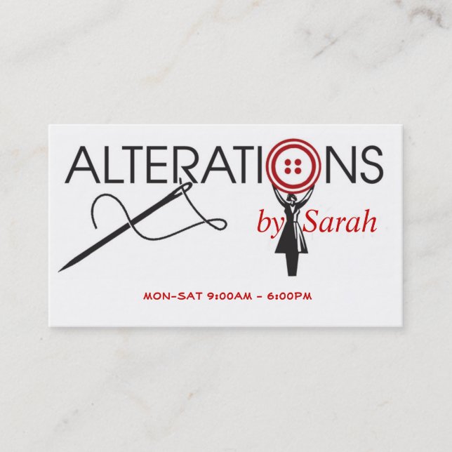Alteration Business Card (Front)