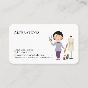 alterations  services editable   business card