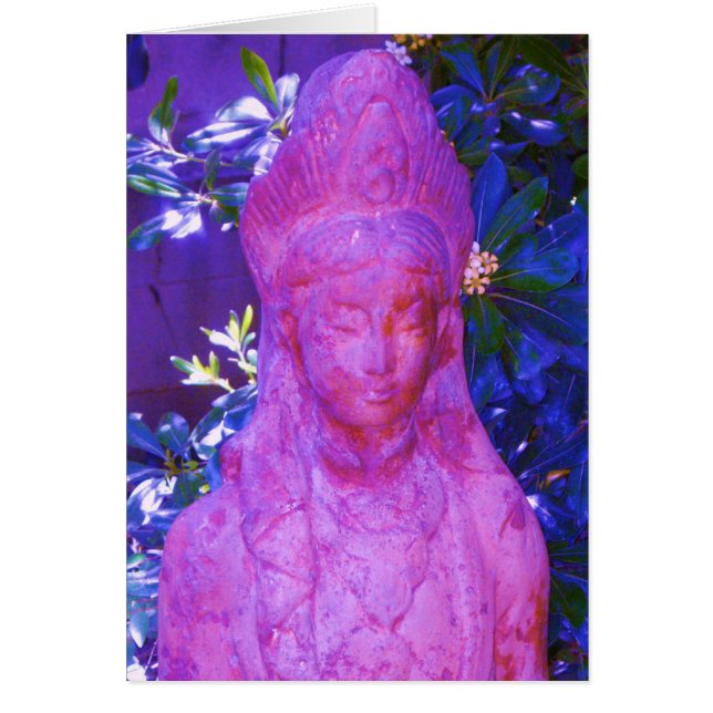 Altered Blue Quan Yin Statue (Front)