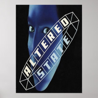 Altered State 1991 Debut wall poster. Poster