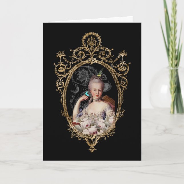 Altered young Marie Antoinette french portait  Car Card (Front)