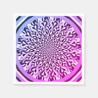 Alternate colour symmetrical pattern  napkin
