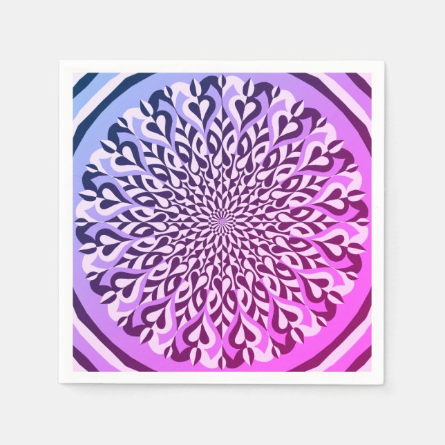 Alternate colour symmetrical pattern  napkin (Front)