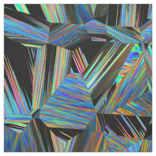 alternate reality, colourful glitch : fabric