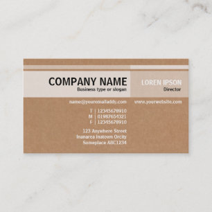 Alternate Tones - Cardboard Business Card