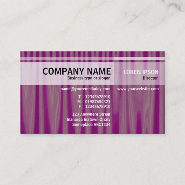 Alternate Tones - Drapery 06 Business Card (Front)