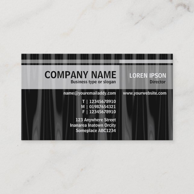 Alternate Tones - Drapery 08 Business Card (Front)