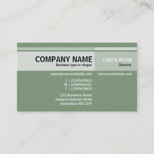 Alternate Tones - Green Stone Business Card
