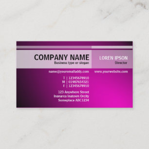 Alternate Tones - Illuminated - Hot Pink Business Card