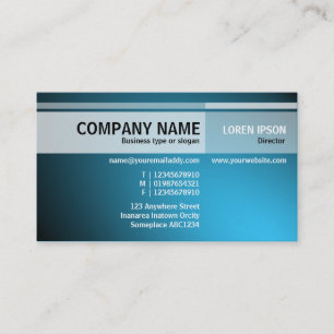 Alternate Tones - Illuminated - Sky Blue Business Card