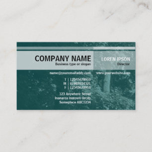 Alternate Tones - In the Trees - Dark Teal Business Card