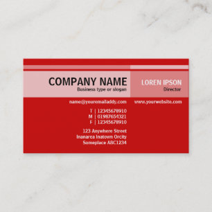 Alternate Tones - Maroon (CC0000) Business Card