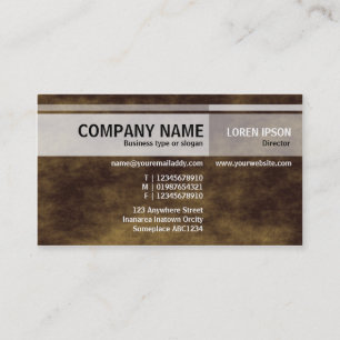 Alternate Tones - Planet Brown Business Card