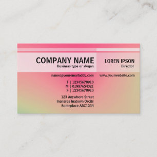 Alternate Tones - Soft Gradients Business Card