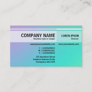 Alternate Tones - Soft Gradients Business Card