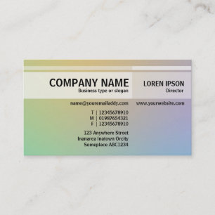 Alternate Tones - Soft Gradients Business Card
