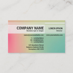 Alternate Tones - Soft Gradients Business Card