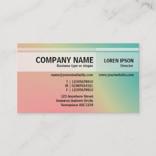 Alternate Tones - Soft Gradients Business Card