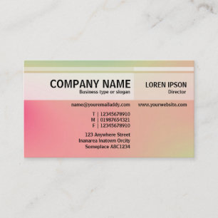 Alternate Tones - Soft Gradients Business Card