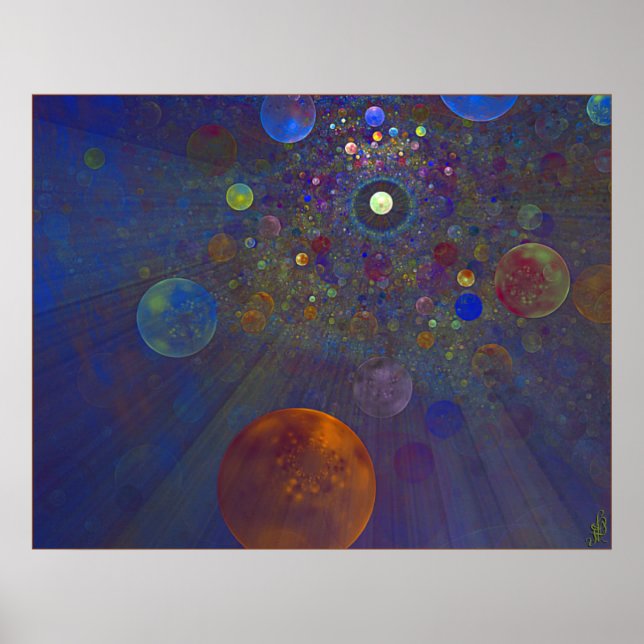 Alternate Universe Abstract Art Poster (Front)